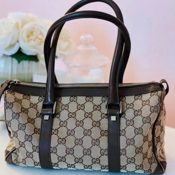 Gucci Handbags - Gucci Monogrammed Boston Bag